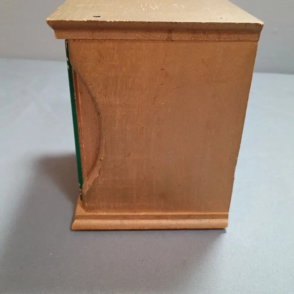 Vintage Faux Books Wood Decor Encyclopedia Barware Cork Coasters Set Cased 8